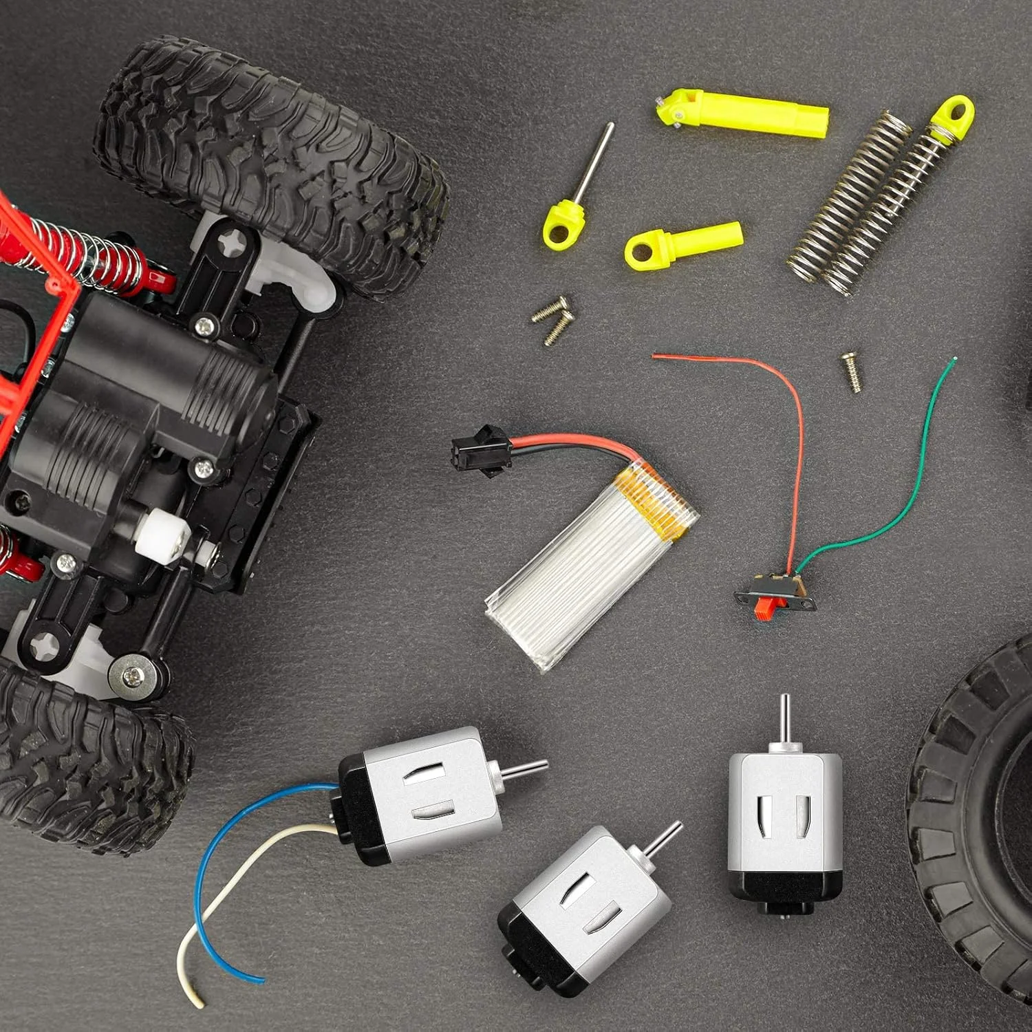 موتور DC کوچک KASTWAVE، 20 عدد موتور الکتریکی میکرو 1.5-3 ولت 23000 دور در دقیقه، موتور الکتریکی کوچک با گشتاور سرعت بالا، مناسب برای ماشین اسباب بازی کنترل از راه دور DIY، آزمایش های علمی، ربات