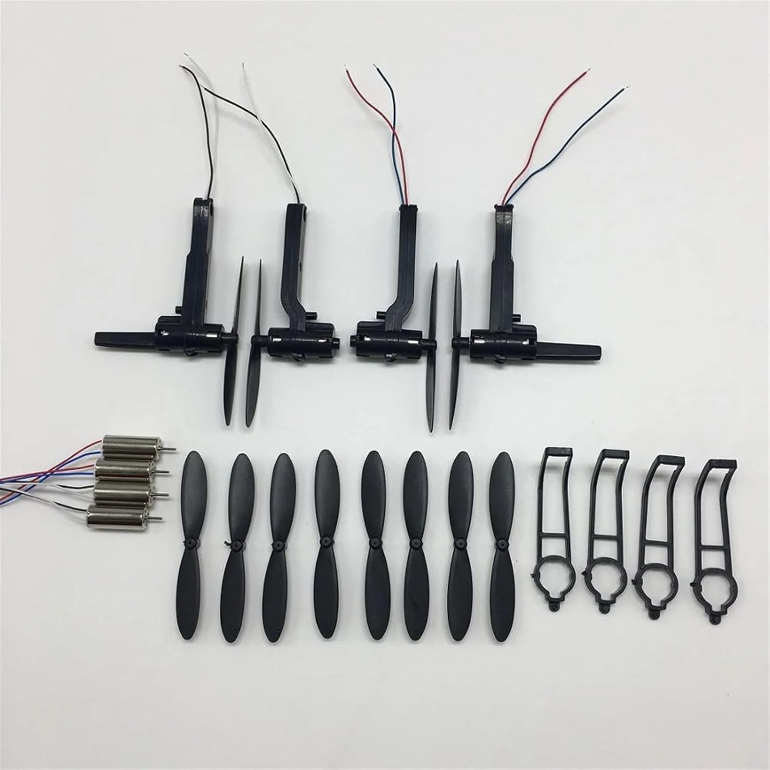 موتور، پروانه و بازوی موتور برای کوادکوپتر KF611 RC (سفید)