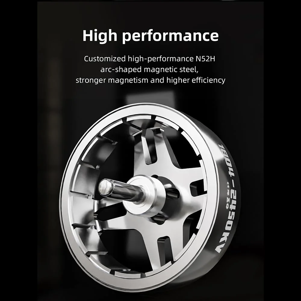 موتور براشلس HGLRC Specter 1804-2450KV 4-6S برای پهپادهای مسابقه ای فری استایل FPV سایز 3-3.5 اینچ موتور براشلس HGLRC Specter 1804-2450KV 4-6S برای پهپادهای مسابقه ای فری استایل FPV سایز 3-3.5 اینچ