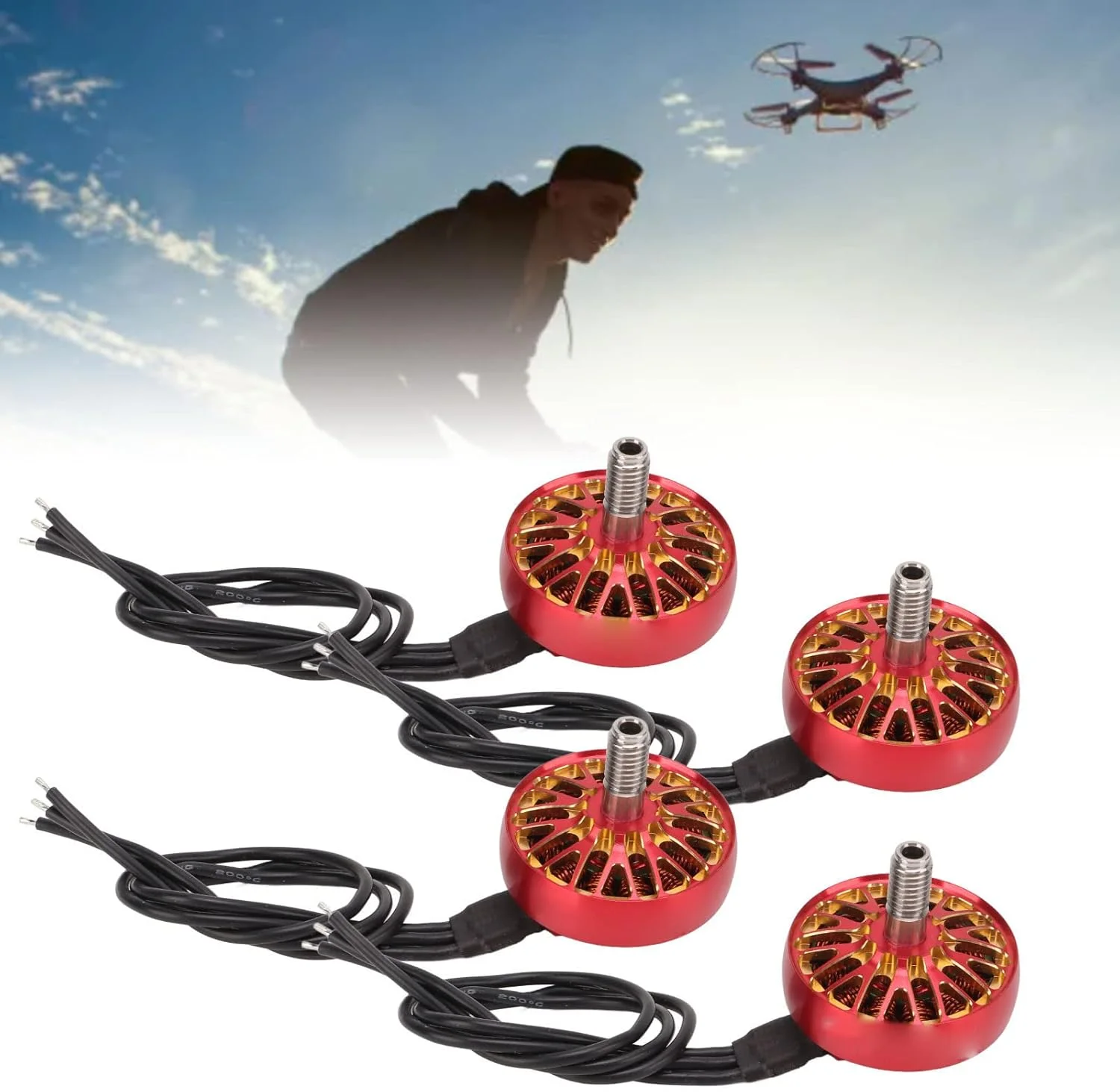 موتور براشلس 2500KV، موتور براشلس 2203 5 مقاوم و بادوام 4 عددی برای پهپادهای چند محوره