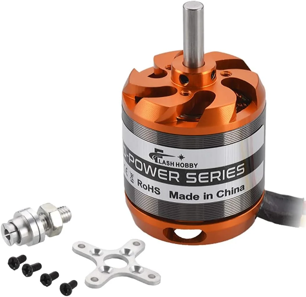 موتور براشلس اوترانر فلش هابی مدل D3542 با سرعت 1000KV برای مینی مولتی کوپترها و هواپیماهای RC (1000kv)
