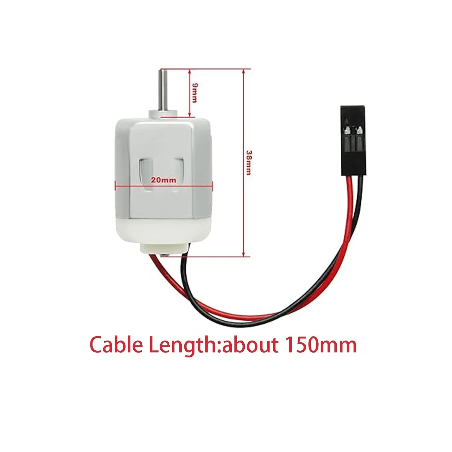 موتور میکرو DC نوع 130 Gikfun با ولتاژ 1 تا 6 ولت برای آردوینو، پروژه‌های سرگرمی، رباتیک، کیت‌های STEM، پهپادها و الکترونیک کوچک DIY (بسته 6 عددی) EK1894