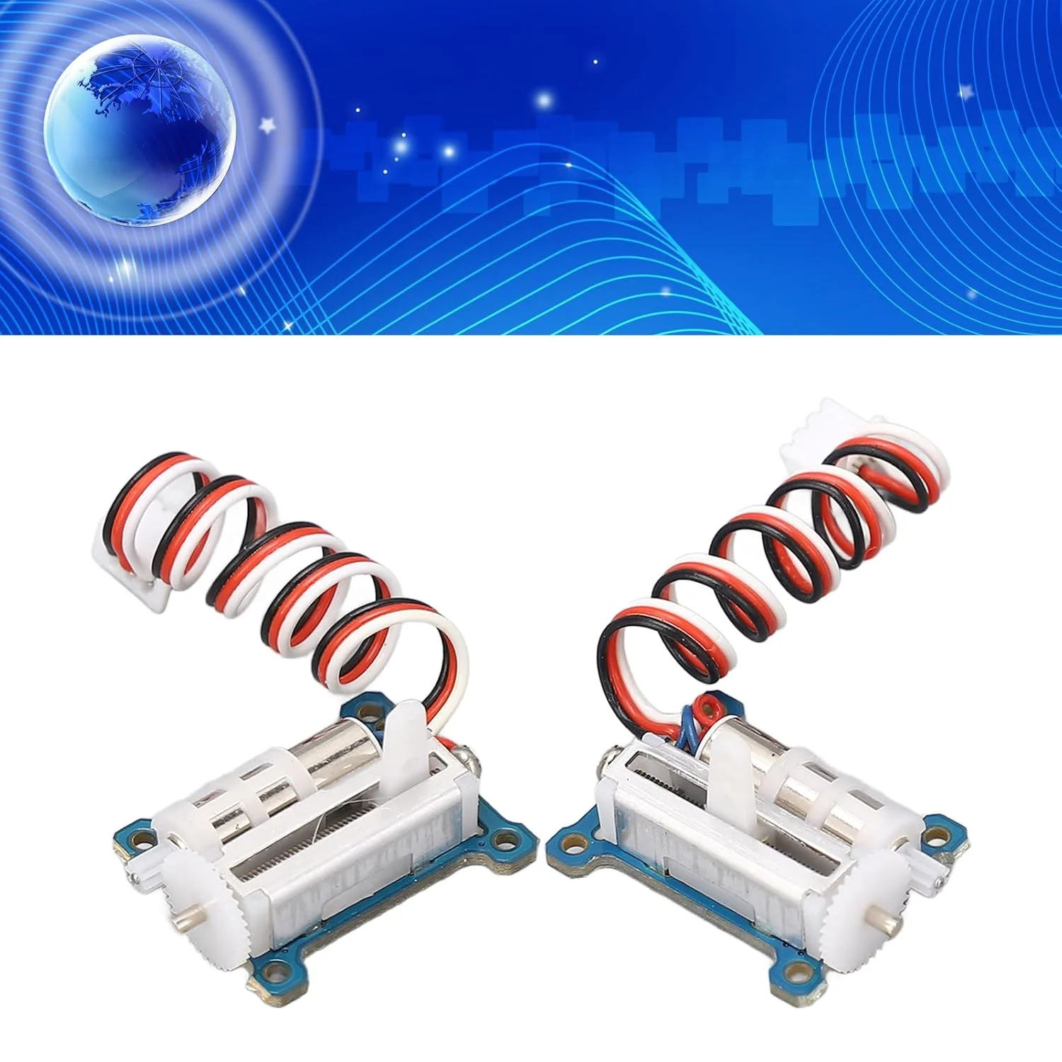 سروو دیجیتال هواپیمای RC، فوق سبک 1.5 گرمی 900-2100us خطی دیجیتال برای مینی پهپاد هواپیمای بال ثابت 3.7V-6V (دو عدد)