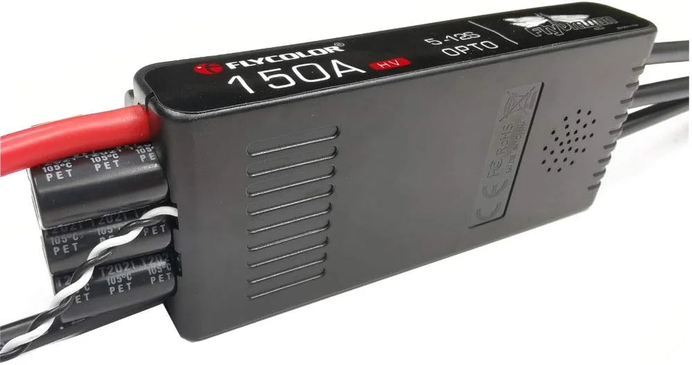 کنترل کننده سرعت الکترونیکی 150 آمپر FlyDragon 5-12S HV OPTO برای مدل های هواپیما، هلیکوپتر و موتورهای الکتریکی 105/120 میلی متری JP EDF کنترل کننده سرعت الکترونیکی 150 آمپر FlyDragon 5-12S HV OPTO برای مدل های هواپیما، هلیکوپتر و موتورهای الکتریکی 105/120 میلی متری JP EDF