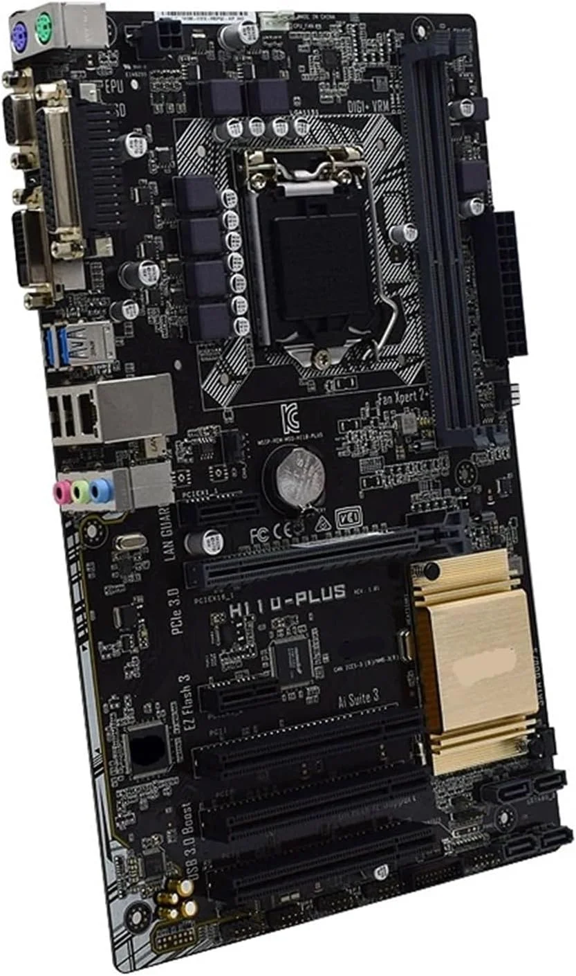 مادربرد H110 به همراه پردازنده i5-6500، سوکت H110 LGA 1151، پشتیبانی از DDR4 تا 32 گیگابایت، فرم فاکتور ATX، دارای PCI-E 3.0، چهار پورت USB3.0، یک PCI-E X16 و VGA (مادربرد + پردازنده) مادربرد H110 به همراه پردازنده i5-6500، سوکت H110 LGA 1151، پشتیبانی از DDR4 تا 32 گیگابایت، فرم فاکتور ATX، دارای PCI-E 3.0، چهار پورت USB3.0، یک PCI-E X16 و VGA (مادربرد + پردازنده)