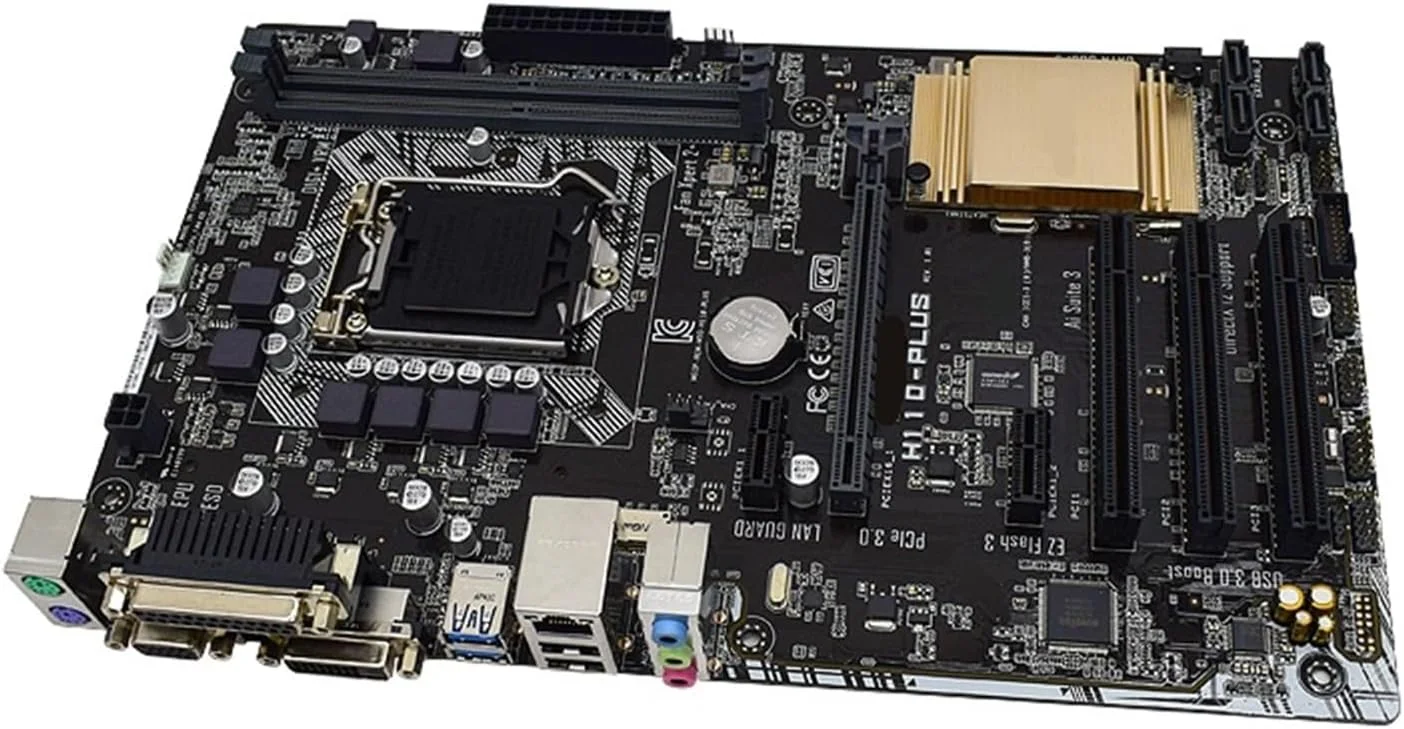 مادربرد H110 به همراه پردازنده i5-6500، سوکت H110 LGA 1151، پشتیبانی از DDR4 تا 32 گیگابایت، فرم فاکتور ATX، دارای PCI-E 3.0، چهار پورت USB3.0، یک PCI-E X16 و VGA (مادربرد + پردازنده) مادربرد H110 به همراه پردازنده i5-6500، سوکت H110 LGA 1151، پشتیبانی از DDR4 تا 32 گیگابایت، فرم فاکتور ATX، دارای PCI-E 3.0، چهار پورت USB3.0، یک PCI-E X16 و VGA (مادربرد + پردازنده)
