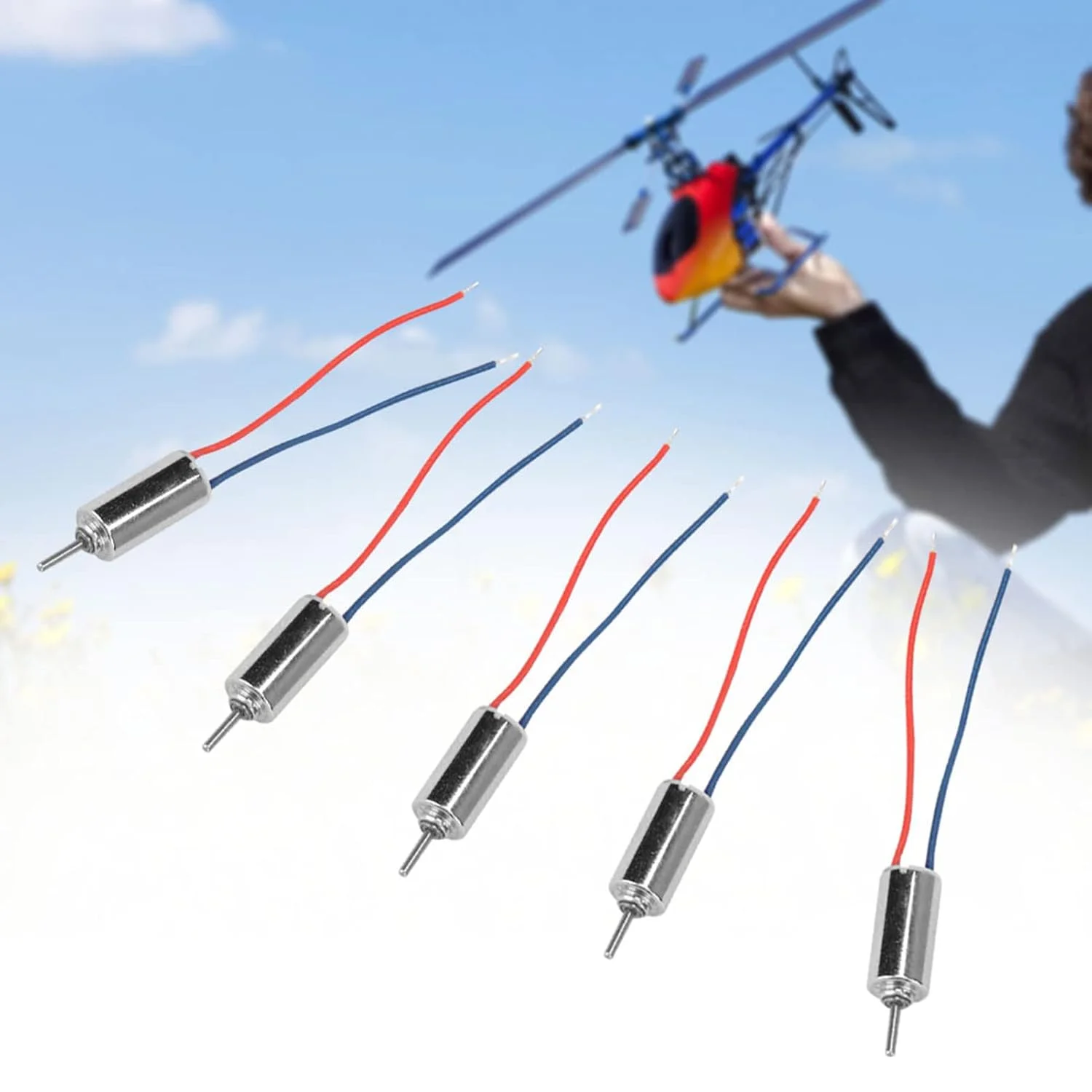موتور مینیاتوری Dpofirs، موتور DC بدون جاروبک، موتور DC کوچک، موتور میکرو بدون هسته DC 4.5 ولت 32250 دور در دقیقه برای اسباب بازی مدل - تصویر 2
