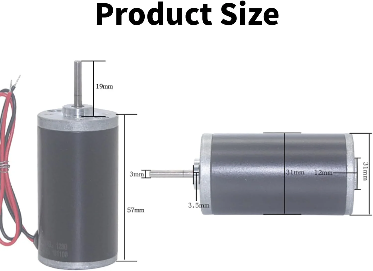 موتور آهنربای دائم DC مدل Eujgoov 31ZY، موتور الکتریکی 6 ولت، موتور براش خورده الکتریکی CW/CCW (سرعت 4000 دور در دقیقه، 6 ولت) موتور آهنربای دائم DC مدل Eujgoov 31ZY، موتور الکتریکی 6 ولت، موتور براش خورده الکتریکی CW/CCW (سرعت 4000 دور در دقیقه، 6 ولت)