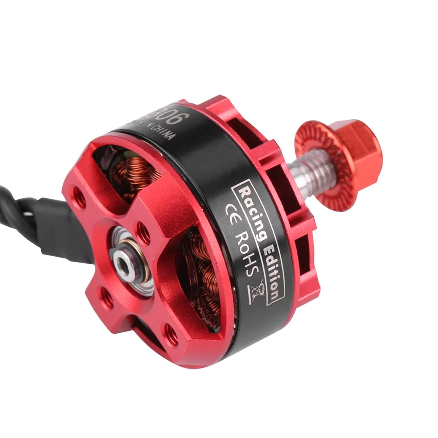 موتور براشلس 2400KV مدل DX2306، ست 4 عددی موتورهای پهپاد RC، آلومینیوم CNC با شفت استیل ضد زنگ برای پهپادهای FPV مدل X210 X220 250، موتور براشلس با عملکرد 2 تا 4 سل