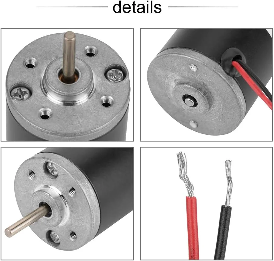 موتور آهنربای دائم DC مدل Eujgoov 31ZY، موتور الکتریکی 6 ولت، موتور براش خورده الکتریکی CW/CCW (سرعت 4000 دور در دقیقه، 6 ولت) موتور آهنربای دائم DC مدل Eujgoov 31ZY، موتور الکتریکی 6 ولت، موتور براش خورده الکتریکی CW/CCW (سرعت 4000 دور در دقیقه، 6 ولت)