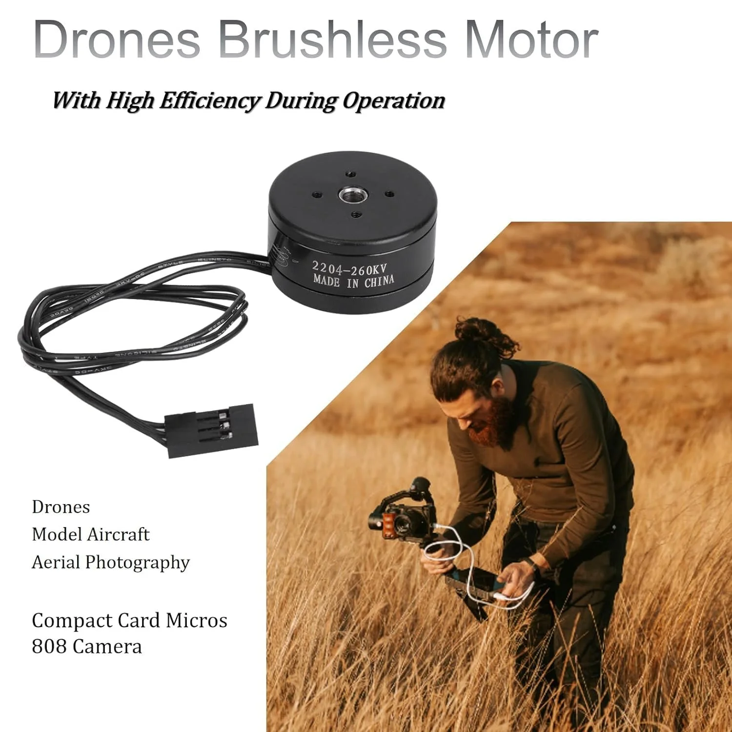 موتور براشلس پهپاد DAUERHAFT، برای گیمبال پهپادهای RC، دوربین GOPRO ((2204)) موتور براشلس پهپاد DAUERHAFT، برای گیمبال پهپادهای RC، دوربین GOPRO ((2204))