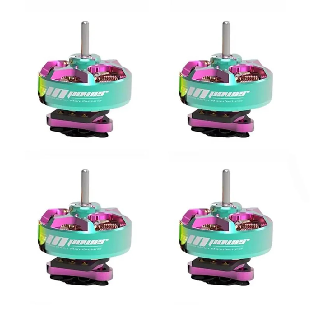 موتور براشلس FPV مدل GTS V3 0802 22000KV/25000KV 1S 4.25V برای موتورهای RCINPOWER، مناسب فریم های کوچک 1.2 تا 1.6 اینچی مسابقه ای و پهپادهای داخلی (4 عدد 0802 22000KV)