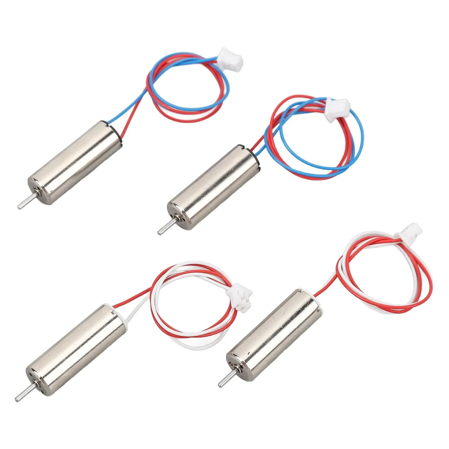 موتورهای هسته ای DC، بسته 4 عددی موتورهای براش خورده 720 با ابعاد 7x20 میلی متر، مینی DC برای پهپادهای RC و کوادکوپترها، سبک و جمع و جور، با دوام