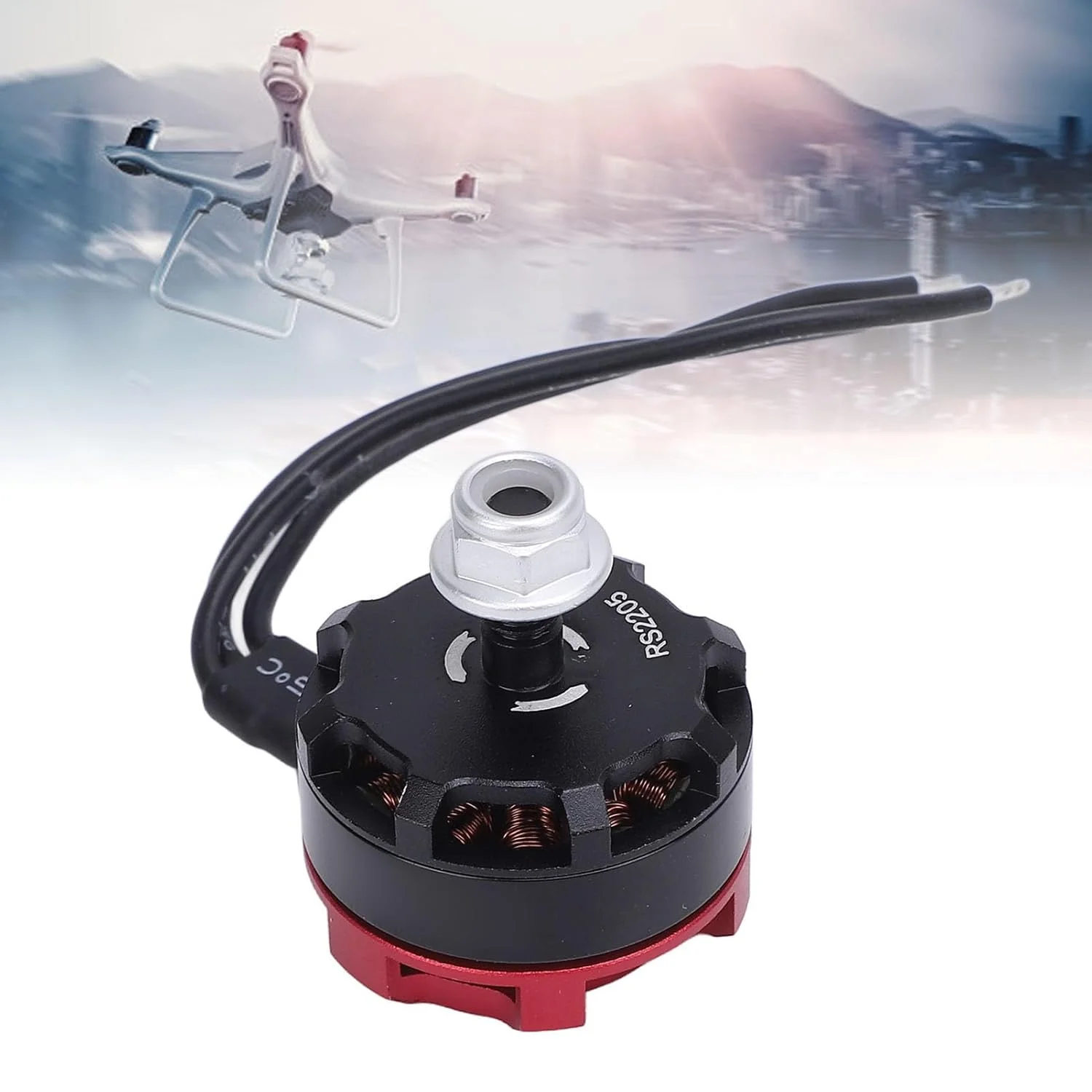 موتور براشلس 2300KV، موتور RC با طراحی مقاوم در برابر سقوط CCW 3-4S، موتور پهپاد مسابقه ای برای پهپاد مسابقه ای FPV و مولتی کوپتر FPV