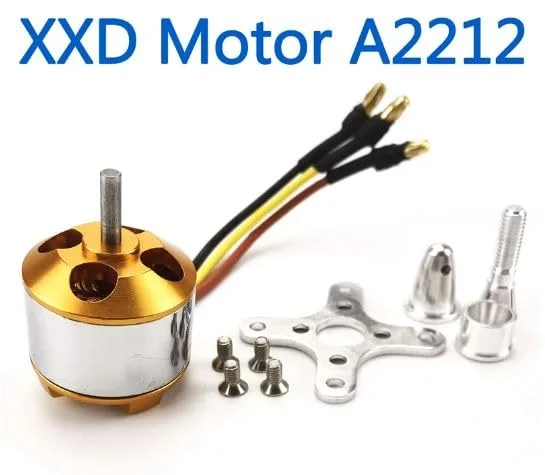 موتور براشلس A2212 با KV 1000 برای هواپیماهای RC، مولتی‌کوپتر و موتورهای براشلس اوت‌رانر