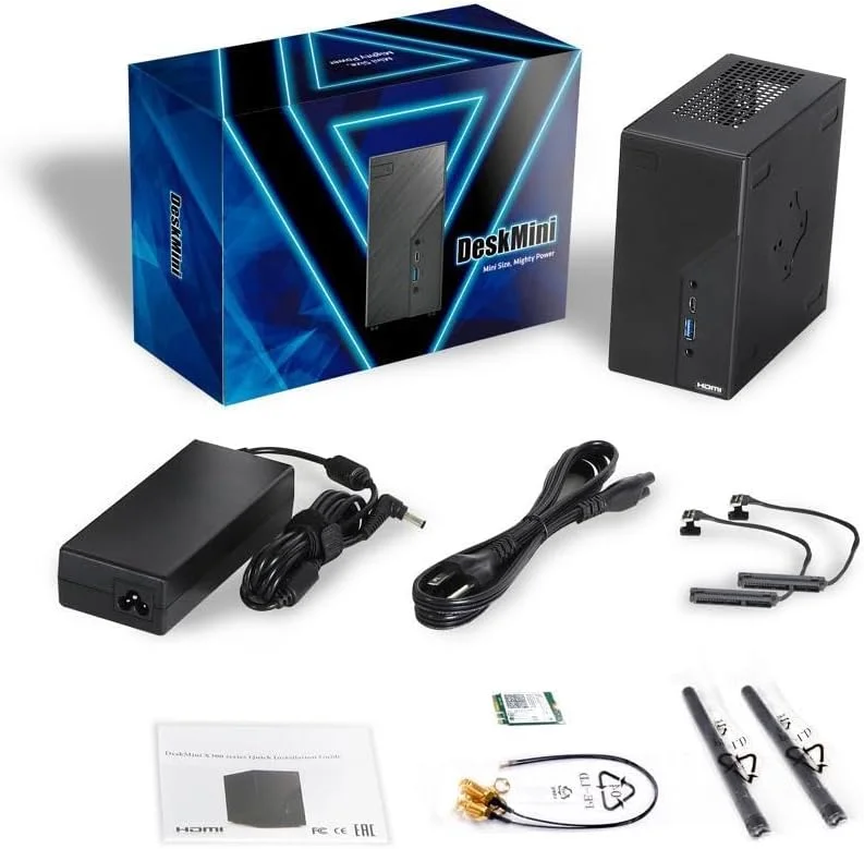 سیستم مینی پی‌سی Barebone فوق‌العاده فشرده ASRock DeskMini B760 Series، پشتیبانی از پردازنده‌های نسل 14/13/12 اینتل Core، DDR4-3200، Blazing M.2 PCIe 5.0، USB 3.2 Gen2x2 Type-C، DisplayPort/HDMI/VGA