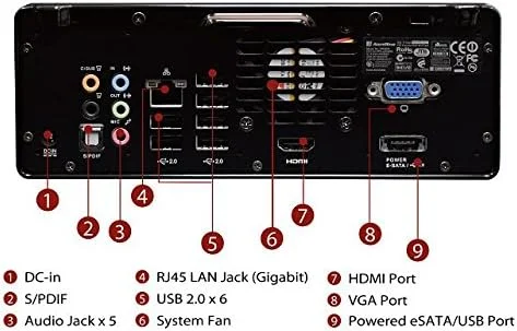 سیستم آماده ای‌سراک با پردازنده دو هسته‌ای اتم، شبکه بی‌سیم و کارت گرافیک ION مدل 330HT-BD (مشکی)