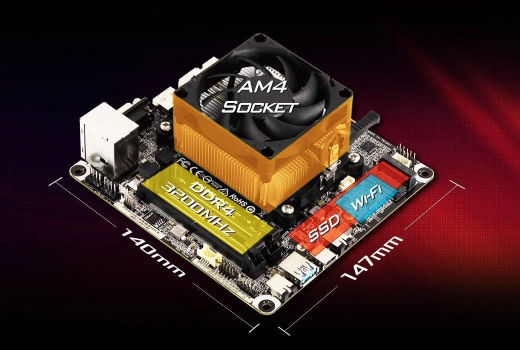 ASRock DESKMINI X300W Barebone ASRock DESKMINI X300W Barebone