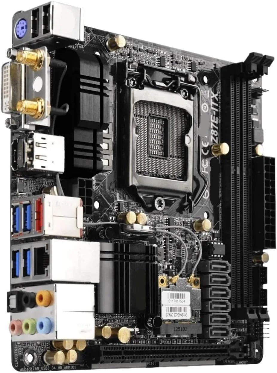 مادربرد 1pcs Z87E-ITX Z87i ITX LGA 1150 Z87 پشتیبانی از پردازنده های 4770 4690 4670 4790 4590 4170 4130 CPU DDR3 16GB مادربرد 1pcs Z87E-ITX Z87i ITX LGA 1150 Z87 پشتیبانی از پردازنده های 4770 4690 4670 4790 4590 4170 4130 CPU DDR3 16GB