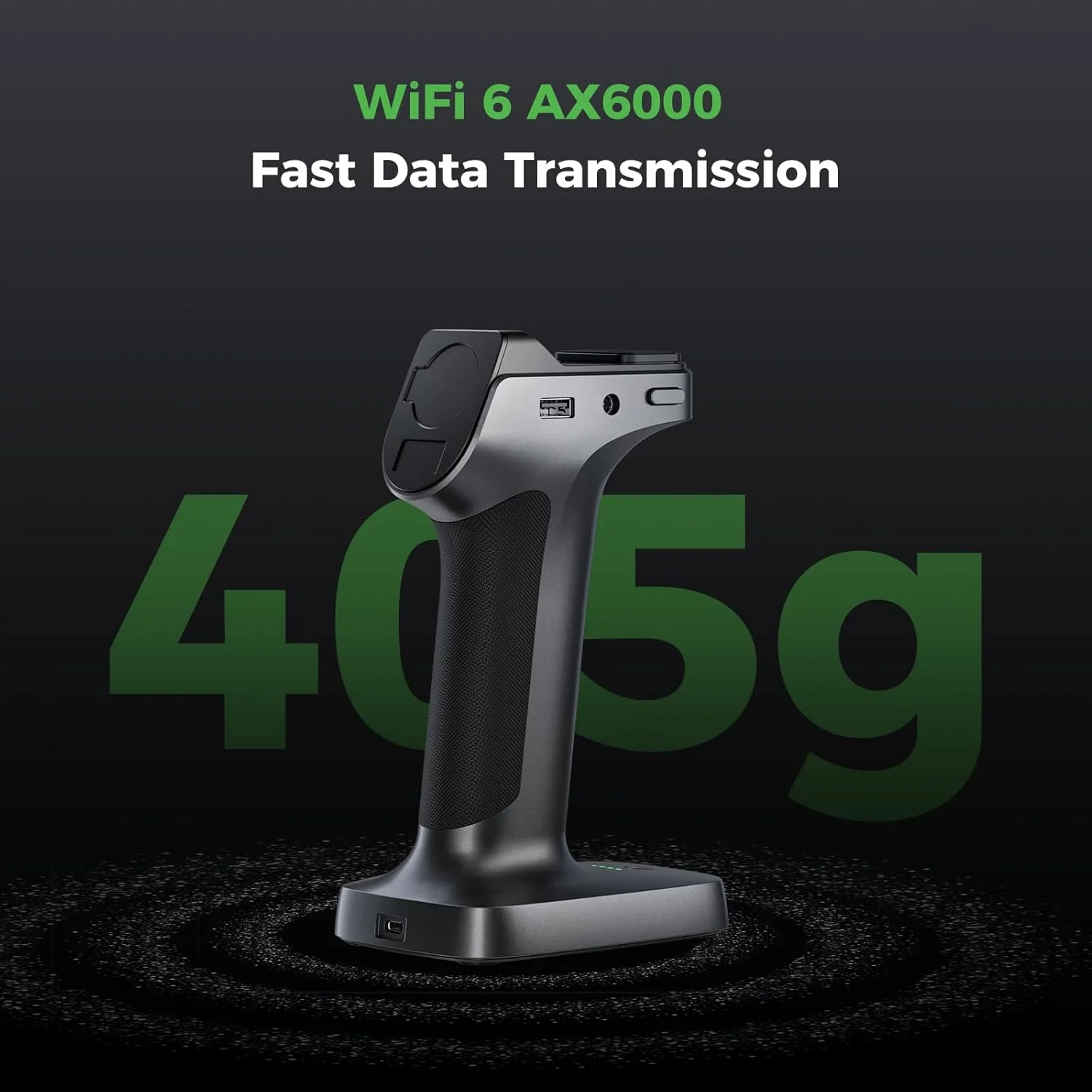 پل اسکن Creality برای اسکنر سه بعدی CR-Scan Raptor، پشتیبانی از WiFi 6 با قابلیت انتقال تصویر بی‌سیم، ظرفیت بالا و شارژ سریع، سبک و جمع و جور برای استفاده