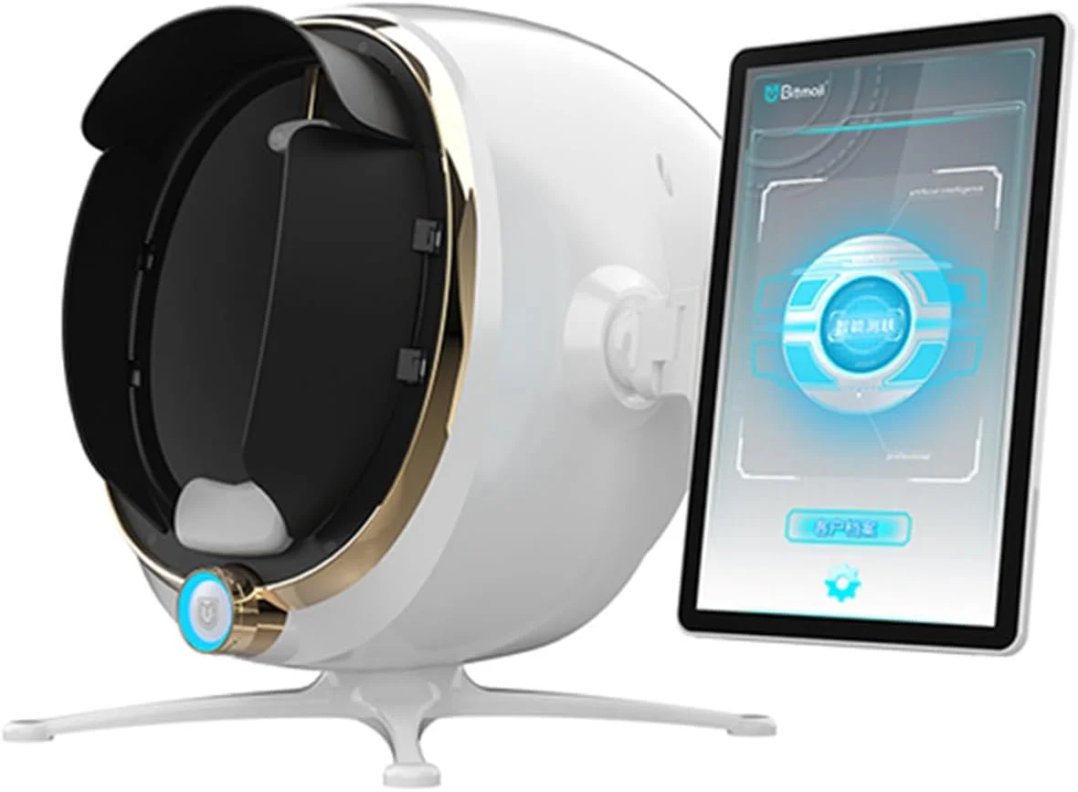 سیستم آنالیز سه بعدی پوست با نمایشگر LCD، دارای 8 حالت آنالیز طیفی، 28 میلیون پیکسل، دستگاه اسکنر حسگر پوست برای تشخیص جامع مشکلات پوستی