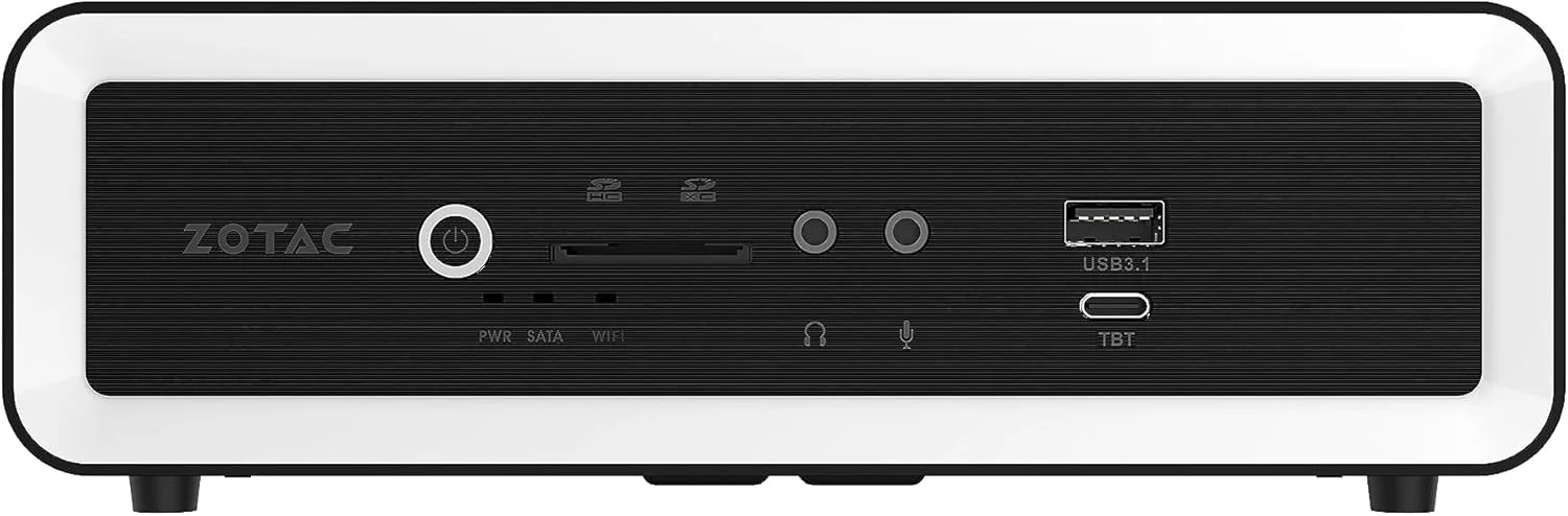 کامپیوتر کوچک ZOTAC Zbox Ci669 Nano با ابعاد 1.8 لیتر - مشکی، سفید با پردازنده Intel Soc I7-1355U 1.7 گیگاهرتز
