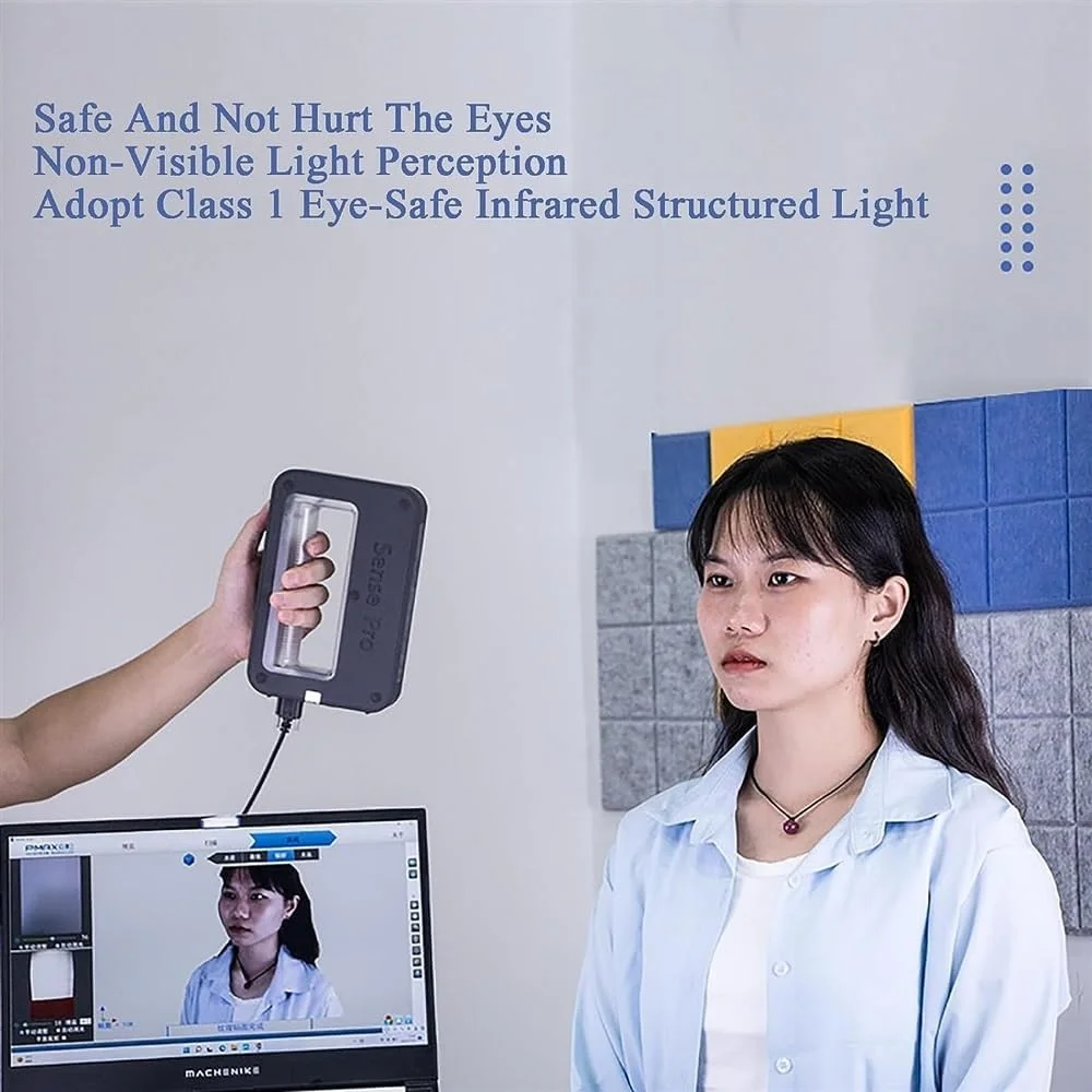 اسکنر مدل‌سازی رنگی سه بعدی HD با دقت 0.1 میلی‌متر، رزولوشن 1280 * 720، سرعت اسکن 10 فریم در ثانیه و محدوده 210 * 130 میلی‌متر، برای مراقبت‌های بهداشتی، هنر و طراحی