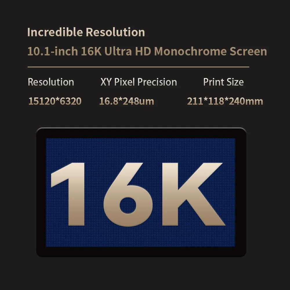 چاپگر سه بعدی Antinsky Ergate-01 PRO با سیستم بازیافت رزین LCD 16K 10.1 اینچی، کنترل دمای ثابت، انتقال Wi-Fi، چاپگر سه بعدی رزینی تمام فلزی با اندازه چاپ بزرگ 211x118x240 میلی متر