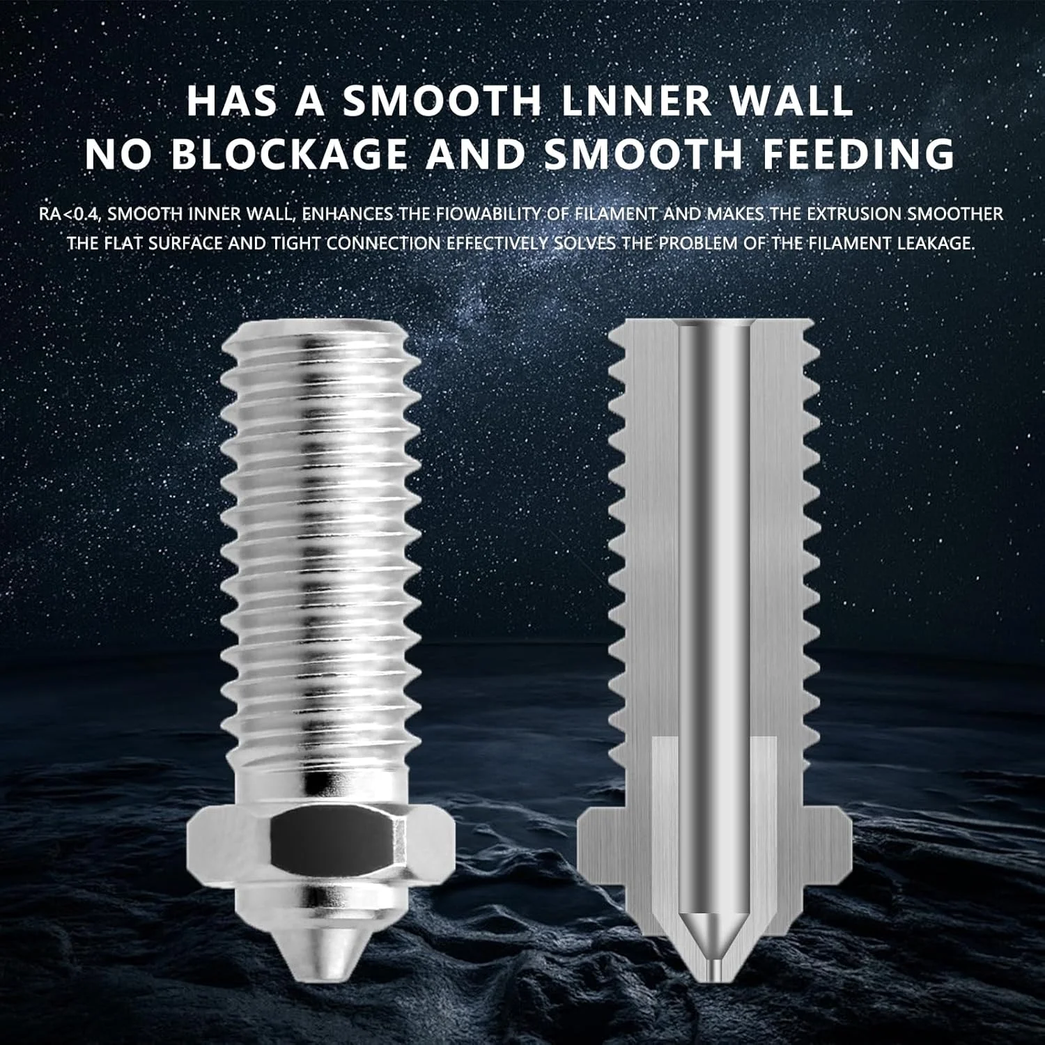 نازل سه عددی 0.6 میلی‌متری بایمتال Qidi X-Max3 – فولاد سخت شده و روکش مس برای پرینترهای سه بعدی Q1 Pro/X-Smart3/X-Plus3/X-Max3