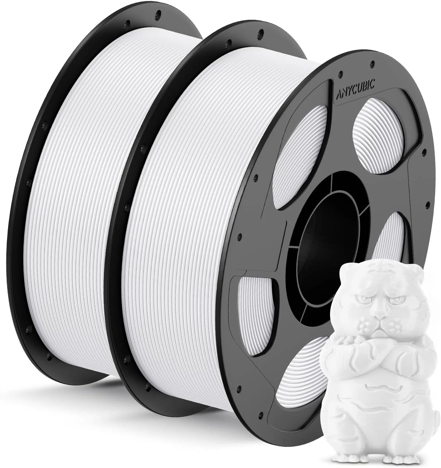 بسته فیلامنت (2 کیلوگرم) Anycubic Kobra 3 V2 Combo چاپگر سه بعدی چند رنگی، حداکثر سرعت 600 میلی متر بر ثانیه صفحه نمایش قابل تنظیم 4.3 اینچی، خشک کردن مداوم فیلامنت، 250x250x260 میلی متر