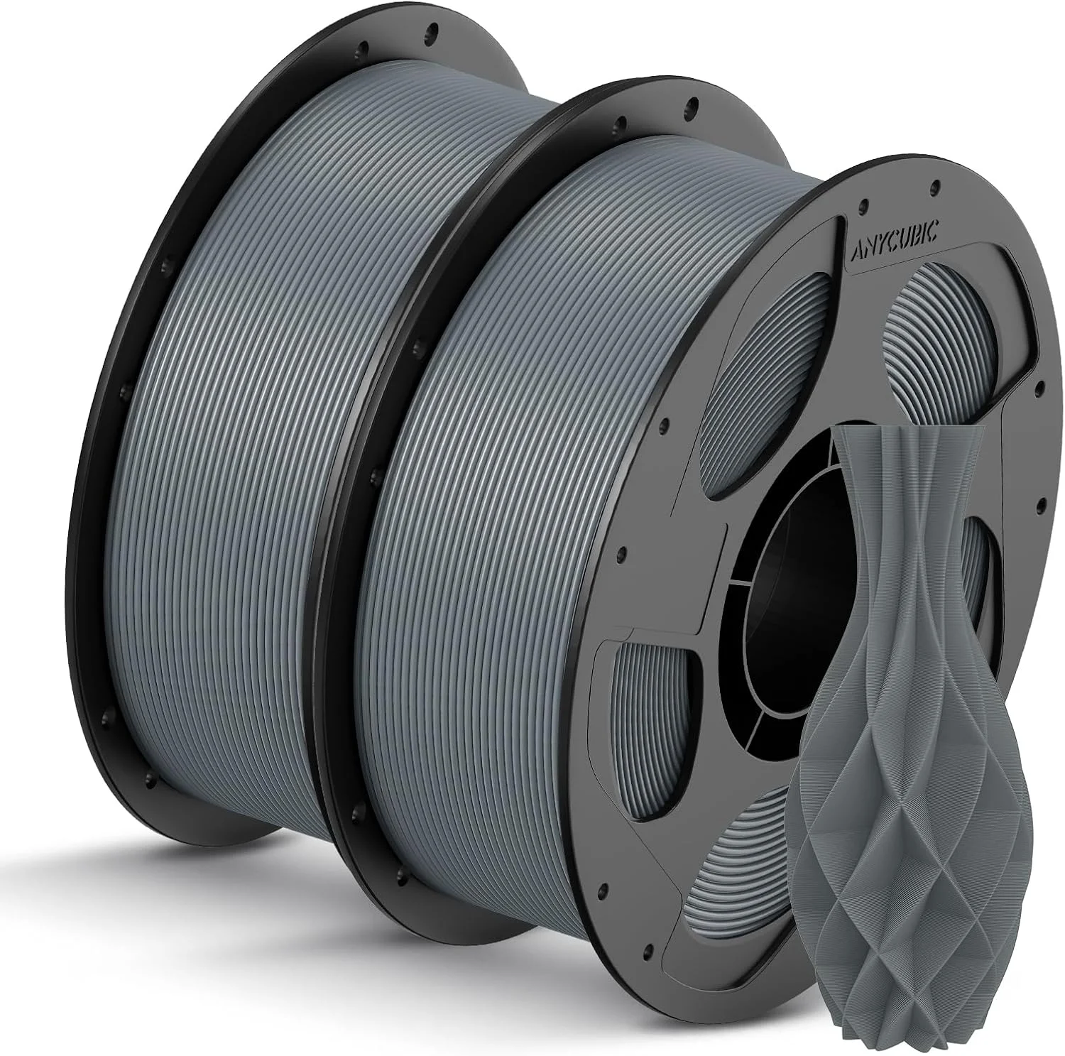 بسته فیلامنت Anycubic (2 کیلوگرم) Anycubic Kobra 3 V2 Combo پرینتر سه بعدی چند رنگ، حداکثر سرعت 600 میلی متر بر ثانیه صفحه نمایش قابل تنظیم 4.3 اینچی، خشک کردن مداوم فیلامنت، 250x250x260 میلی متر