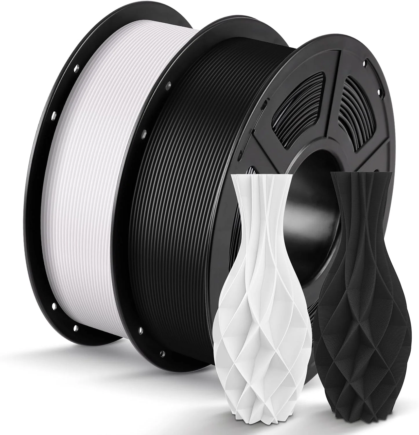 بسته ۴ کیلوگرمی PLA: پرینتر سه بعدی Anycubic Kobra S1 Combo، ۴ رنگ خیره کننده به همراه Anycubic ACE PRO، سرعت بالای 600mm/s + فیلامنت PLA انیکوبیک 1.75mm، 4kg، مشکی+سفید+بنفش+سبز