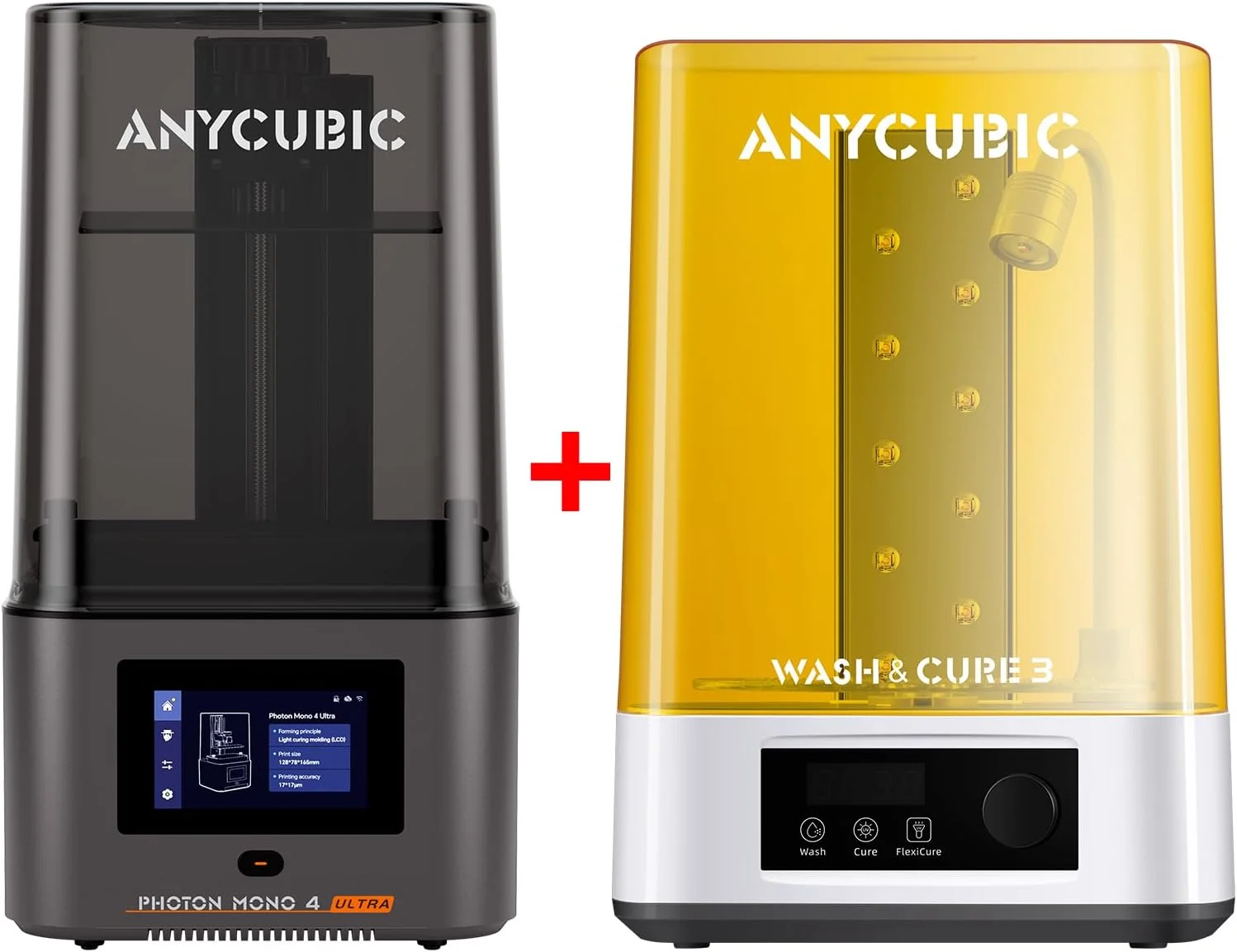 بسته پرینتر سه بعدی رزینی ANYCUBIC Photon Mono 4 Ultra و Wash & Cure 3.0