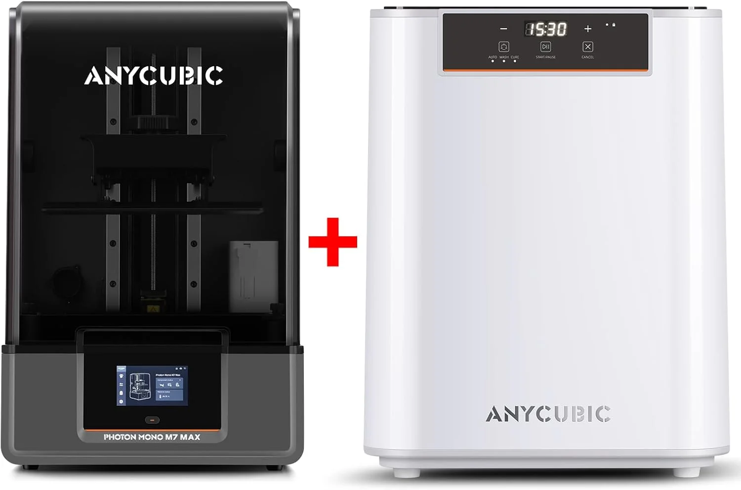 ANYCUBIC Photon Mono M7 MAX and Wash & Cure Max 3.0, Resin 3D Printer Bundles