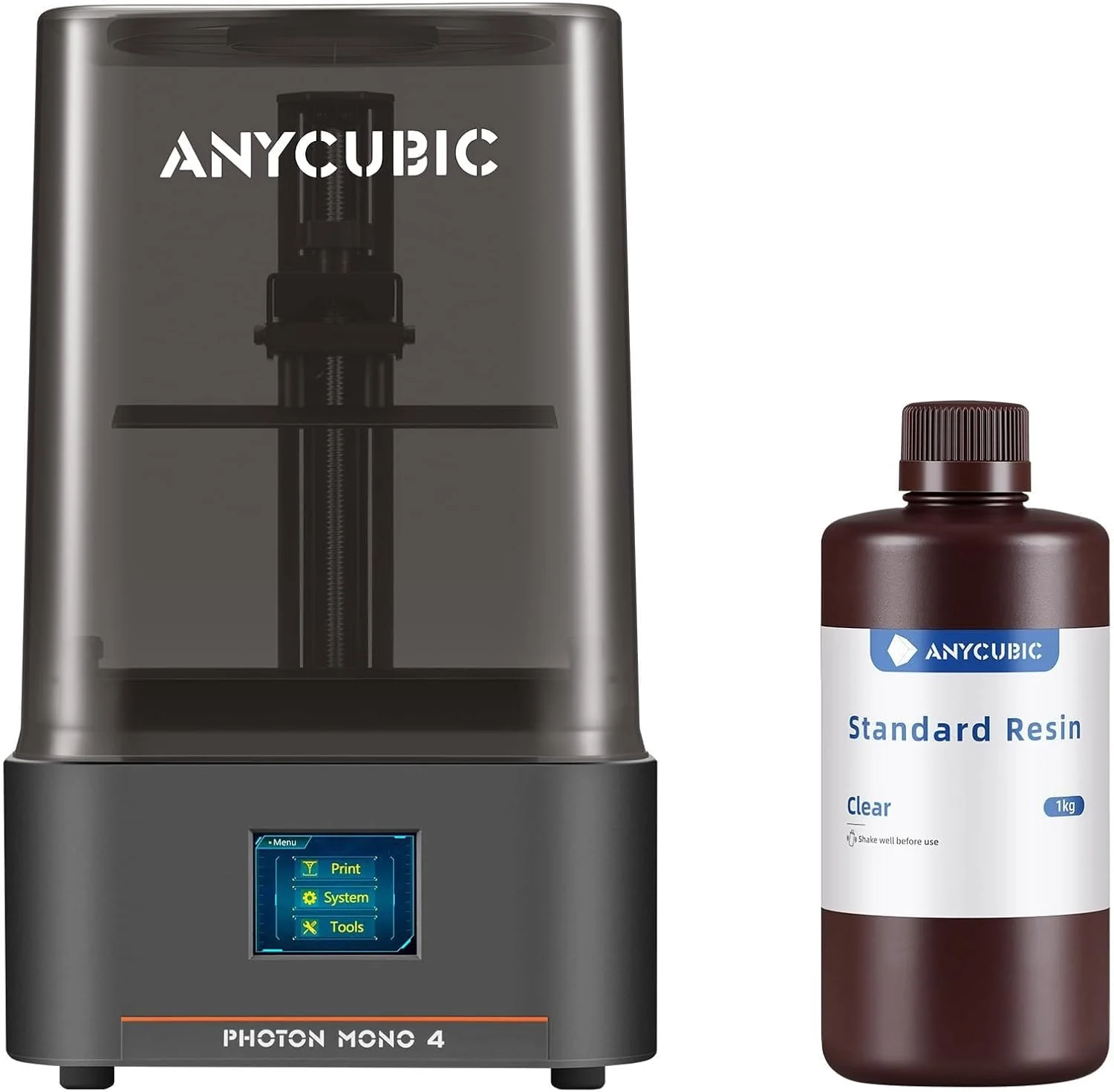 رزین پرینتر سه بعدی استاندارد ارتقا یافته ANYCUBIC Photon Mono 4، شفاف 1000 گرمی