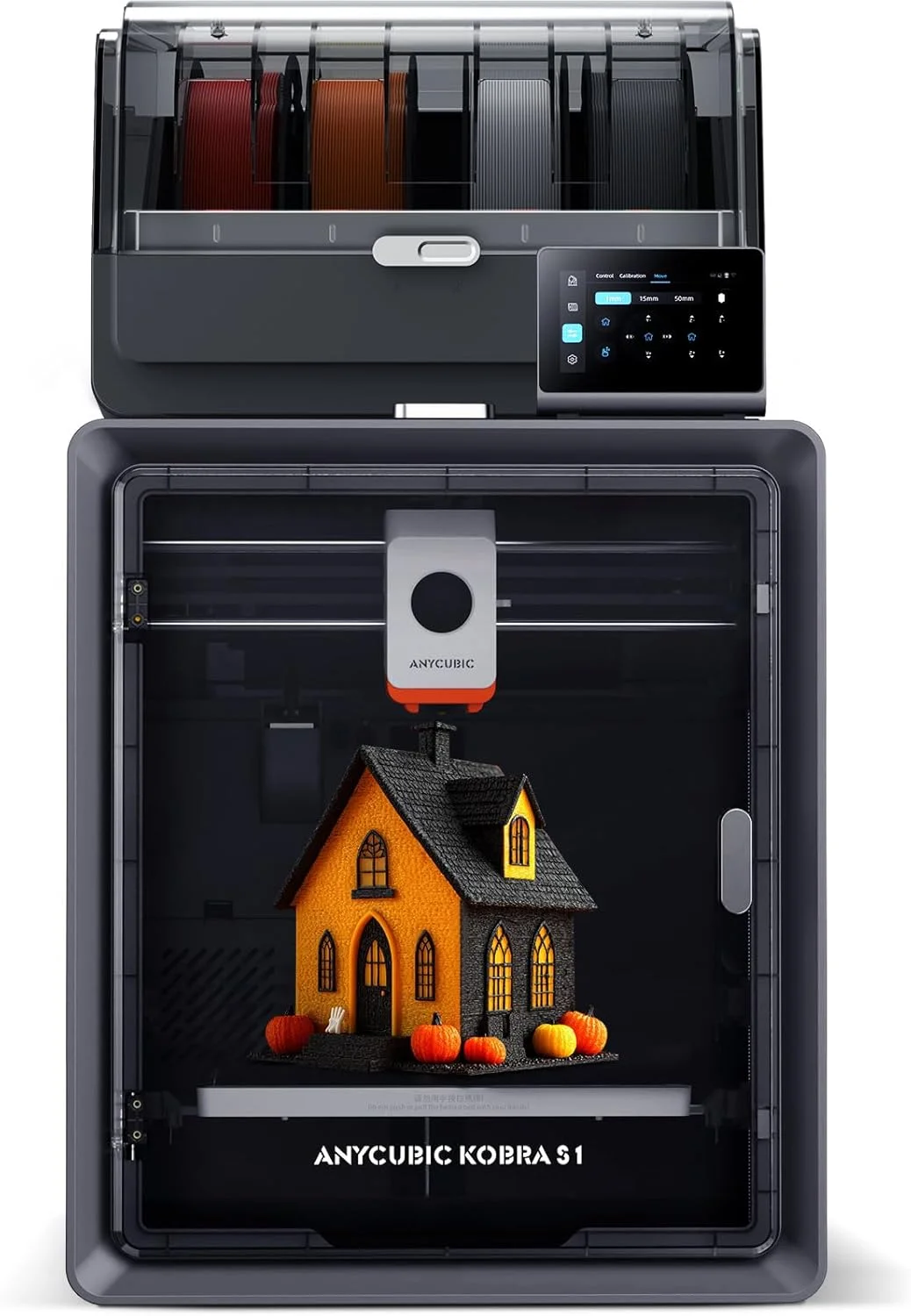 بسته ۴ کیلوگرمی PLA ابریشمی کریسمس ANYCUBIC + پرینتر سه بعدی چند رنگ Anycubic، کمبو Kobra S1، جعبه آماده، فیلامنت های ابریشمی