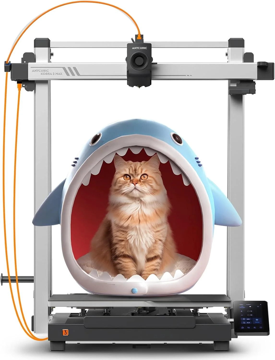 بسته فیلامنت Anycubic (4 کیلوگرم) - پرینتر سه بعدی Anycubic Kobra 3 Max Combo + فیلامنت پرینتر سه بعدی ANYCUBIC PLA، 2 بسته مشکی و 2 بسته سفید