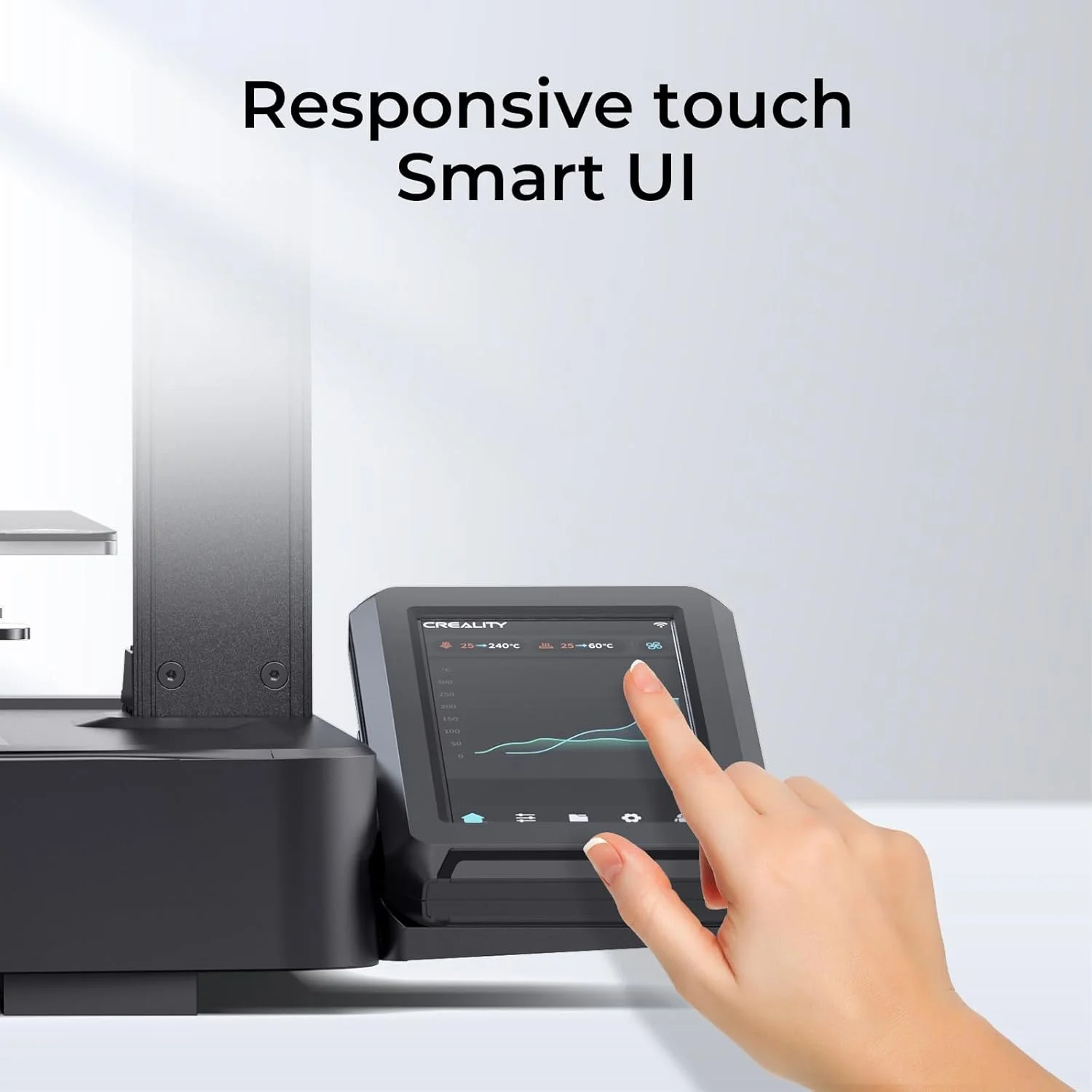 پرینتر سه بعدی کرالیتی Ender 3 V3 KE، بسته پرینترهای سه بعدی با حداکثر سرعت 500 میلی متر بر ثانیه به همراه فیلامنت ABS سرعت بالا کرالیتی مشکی+سفید+خاکستری