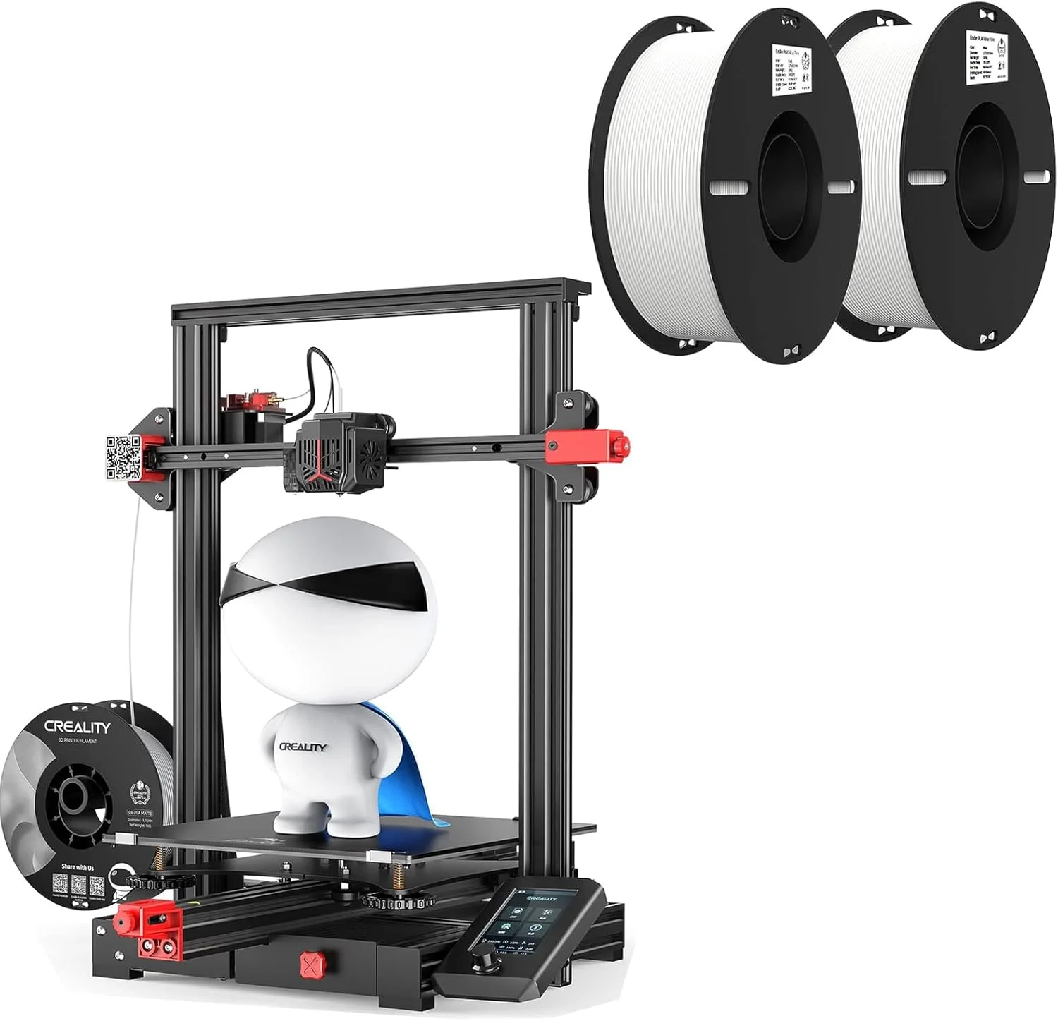پرینتر سه بعدی کرالیتی Ender 3 Max Neo به همراه بسته CR Touch Auto Leveling و دو بسته فیلامنت PLA کرالیتی 1.75mm