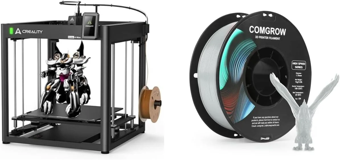 پرینتر سه بعدی Creality Ender 5 Max، با حداکثر سرعت چاپ 700 میلی‌متر بر ثانیه، تراز خودکار، اکسترودر دمای بالای 300 درجه سانتیگراد، ریل خطی دقیق، محور دوگانه Z و بدنه قوی