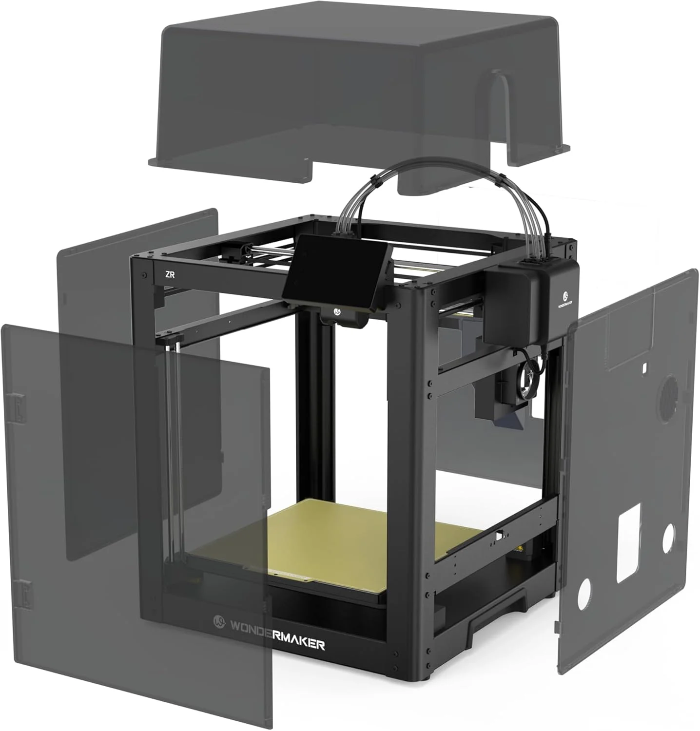پرینتر سه بعدی WonderMaker ZR با قابلیت چاپ چند رنگ/متریال (تا 4 رنگ) به همراه کیت محفظه