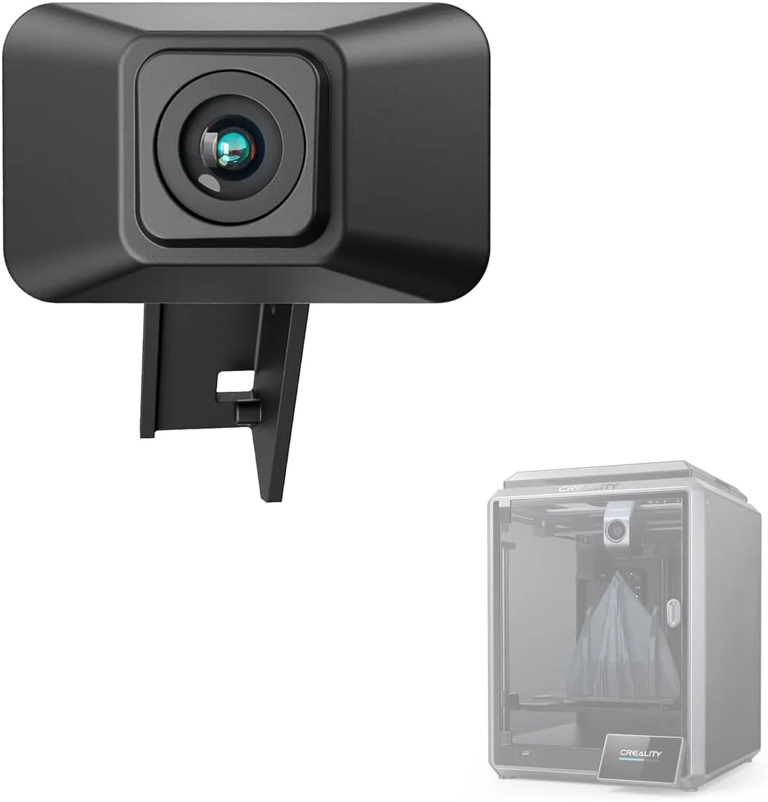 دوربین هوش مصنوعی با کیفیت HD ارتقا یافته Creality K1، کیفیت HD و ویدیوی واقعی، فیلمبرداری تایم لپس، تشخیص هوش مصنوعی، نصب آسان، لوازم جانبی پرینتر سه بعدی برای K1/K1 Max