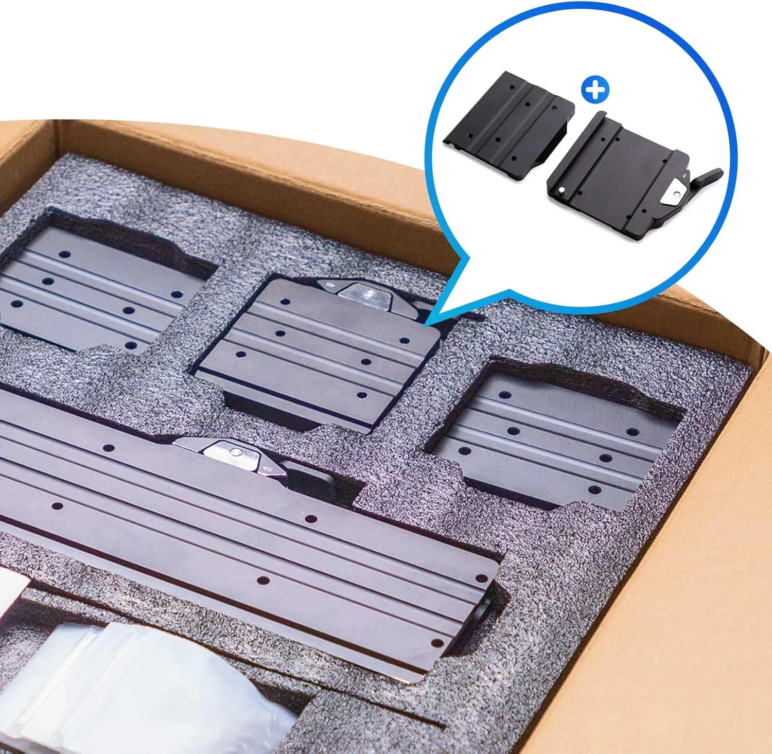 کیت تعویض سریع Snapmaker 2.0 برای تغییر یک دقیقه‌ای بین پرینت سه بعدی/حکاکی لیزری/حکاکی CNC (A350T/A350/F350)