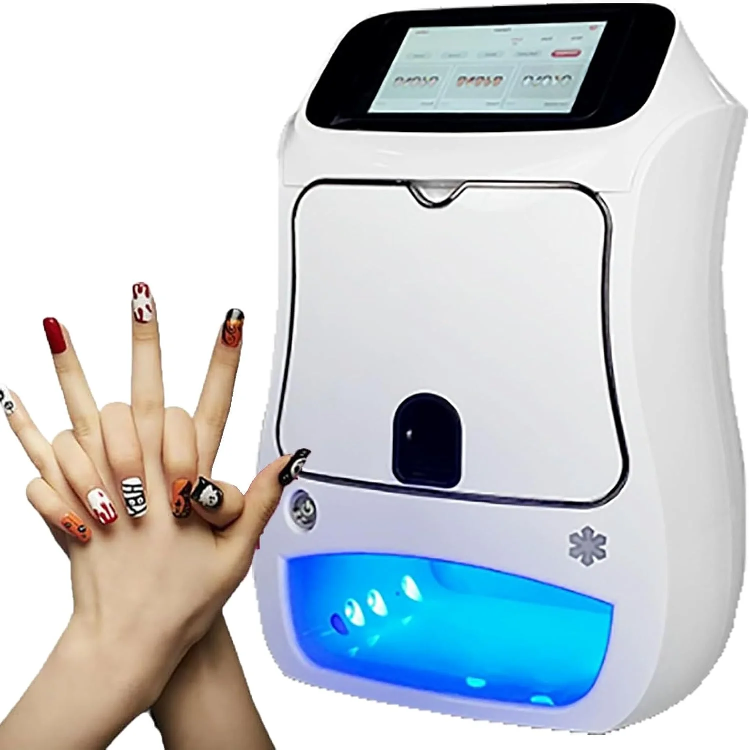 دستگاه چاپگر هوشمند سه بعدی ناخن - ربات سریع طراحی ناخن 10 ثانیه ای، چاپگر دیجیتال هوشمند برای کودکان، سالن های ناخن و دوستداران ناخن - ایده آل برای مانیکور و طرح های خلاقانه