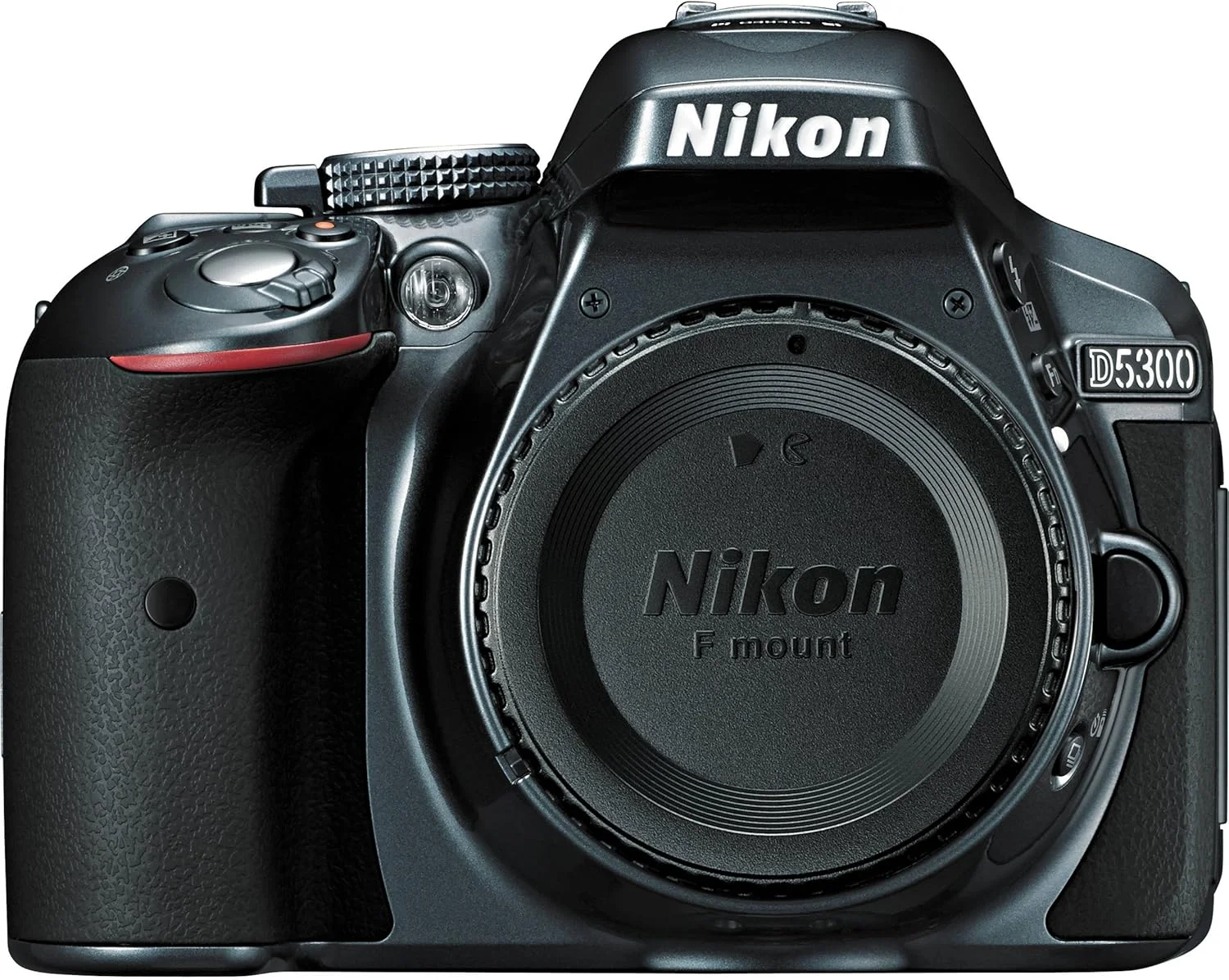 دوربین دیجیتال SLR نیکون مدل D5300 با حسگر CMOS 24.2 مگاپیکسل، دارای Wi-Fi و GPS داخلی (فقط بدنه) (خاکستری)