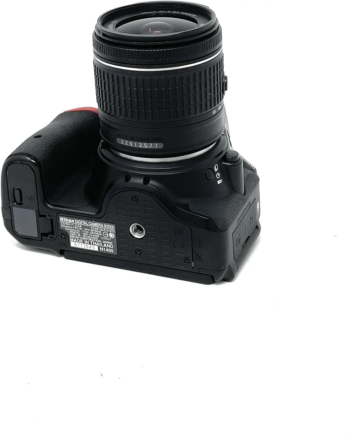دوربین دیجیتال SLR نیکون D5500 - مشکی (24.2 مگاپیکسل، کیت لنز AF-P 18-55mm VR) صفحه نمایش 3 اینچی LCD - نسخه بین المللی