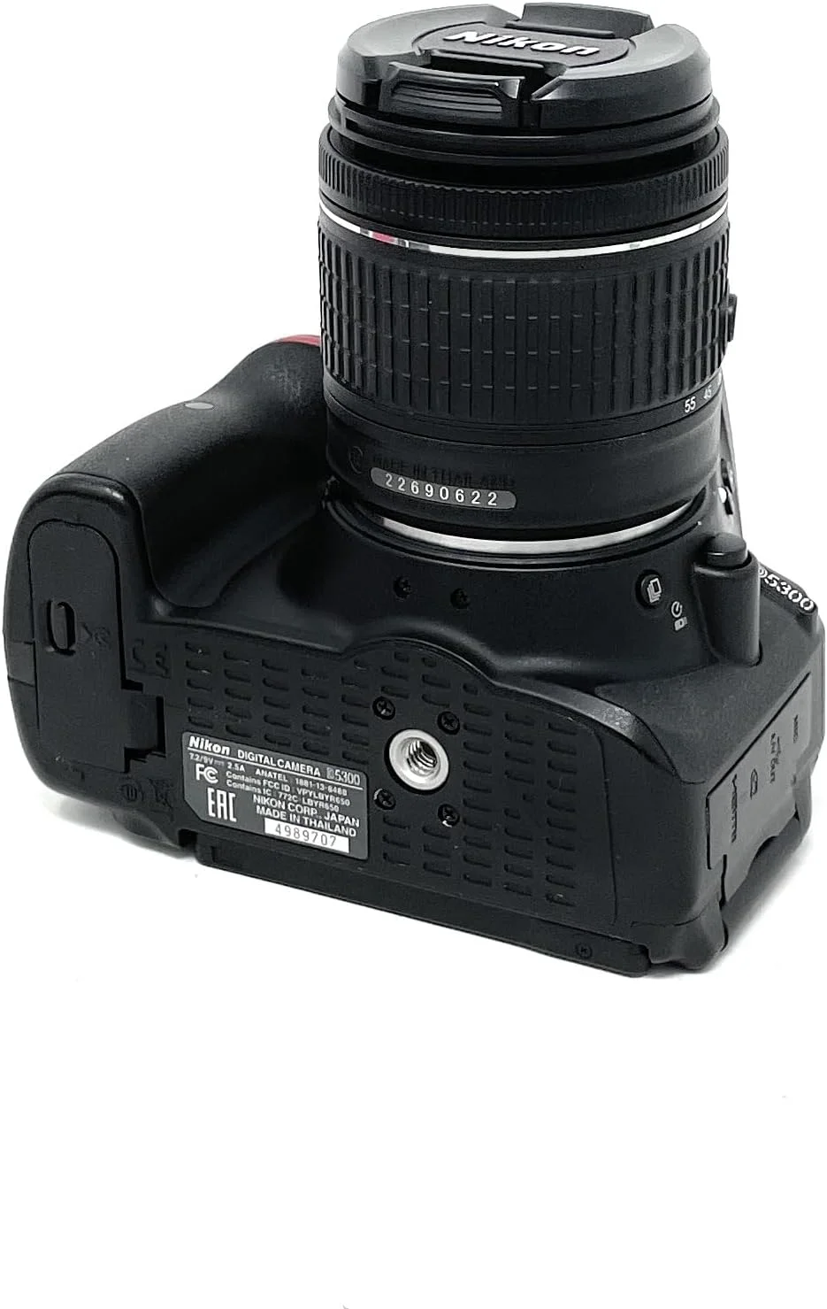دوربین دیجیتال SLR نیکون D5300 - مشکی (24.2 مگاپیکسل، کیت لنز AF-P 18-55mm VR) صفحه نمایش LCD 3 اینچی - نسخه بین المللی