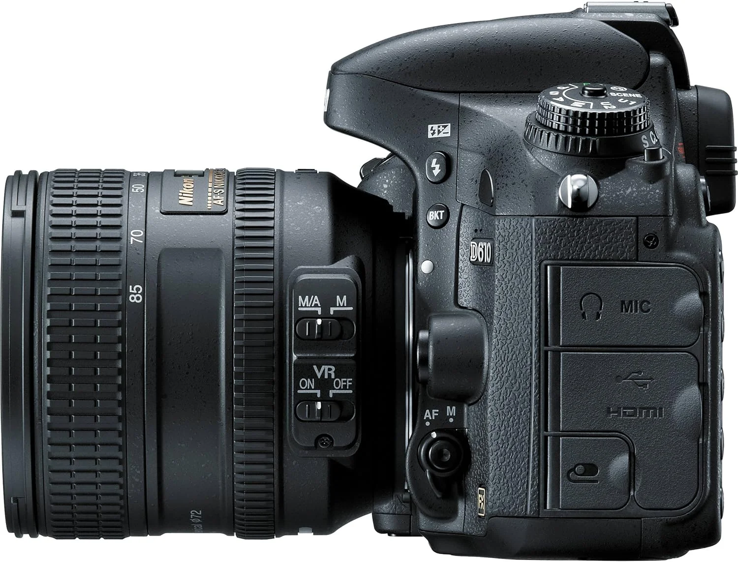 دوربین دیجیتال SLR نیکون D610 با حسگر CMOS FX با رزولوشن 24.3 مگاپیکسل به همراه لنز Nikkor با فاصله کانونی 24-85 میلیمتر و دیافراگم f/3.5-4.5G ED VR با فوکوس خودکار دوربین دیجیتال SLR نیکون D610 با حسگر CMOS FX با رزولوشن 24.3 مگاپیکسل به همراه لنز Nikkor با فاصله کانونی 24-85 میلیمتر و دیافراگم f/3.5-4.5G ED VR با فوکوس خودکار