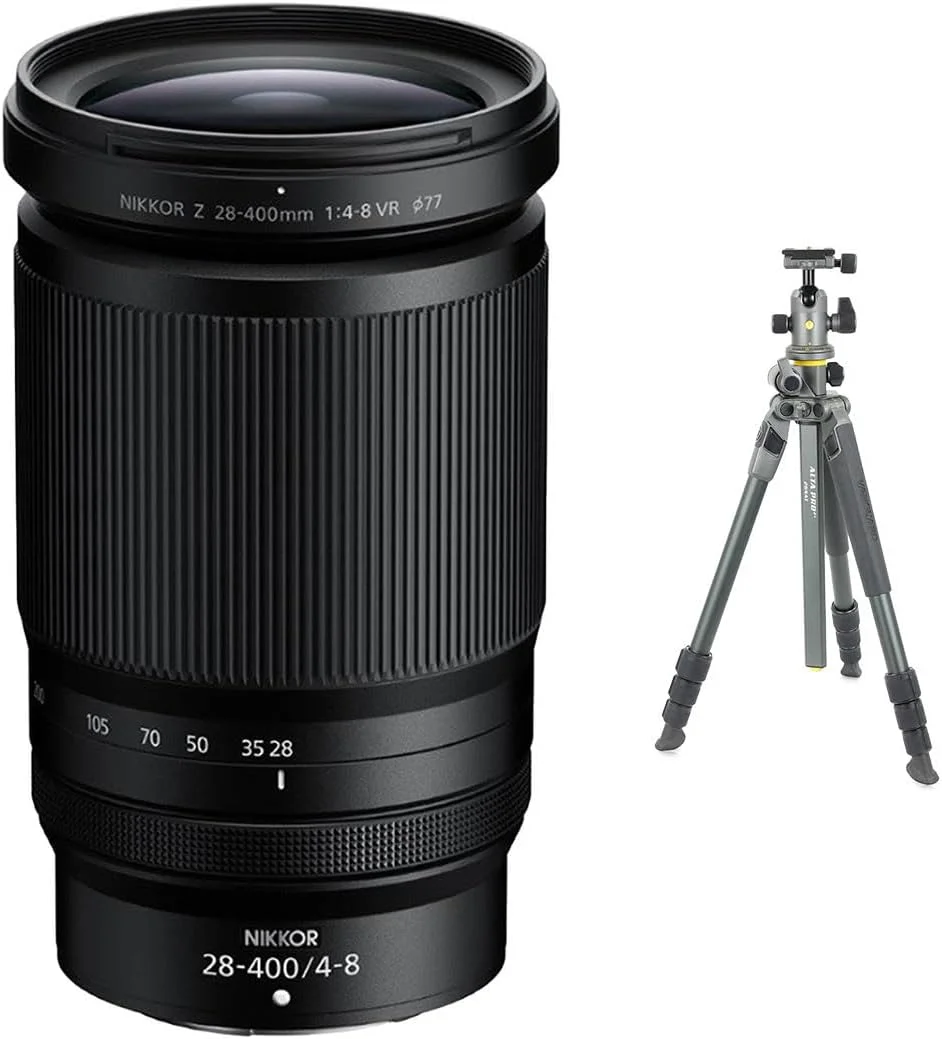 لنز نیکون NIKKOR Z 28-400mm f/4-8 VR به همراه سه پایه آلومینیومی Vanguard ALTA PRO 2+ 263AB100