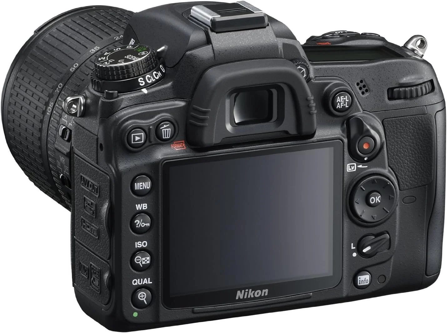 Nikon D7000 16.2 Megapixel Digital SLR Camera with 18-105mm Lens (Black)
